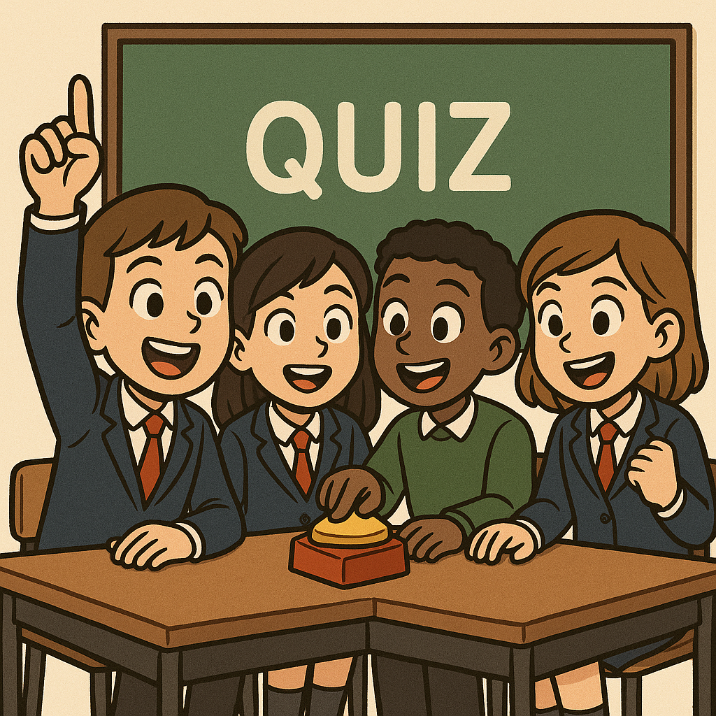 school students in a competition